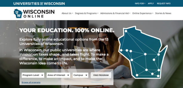 Wisconsin Online website screen shot